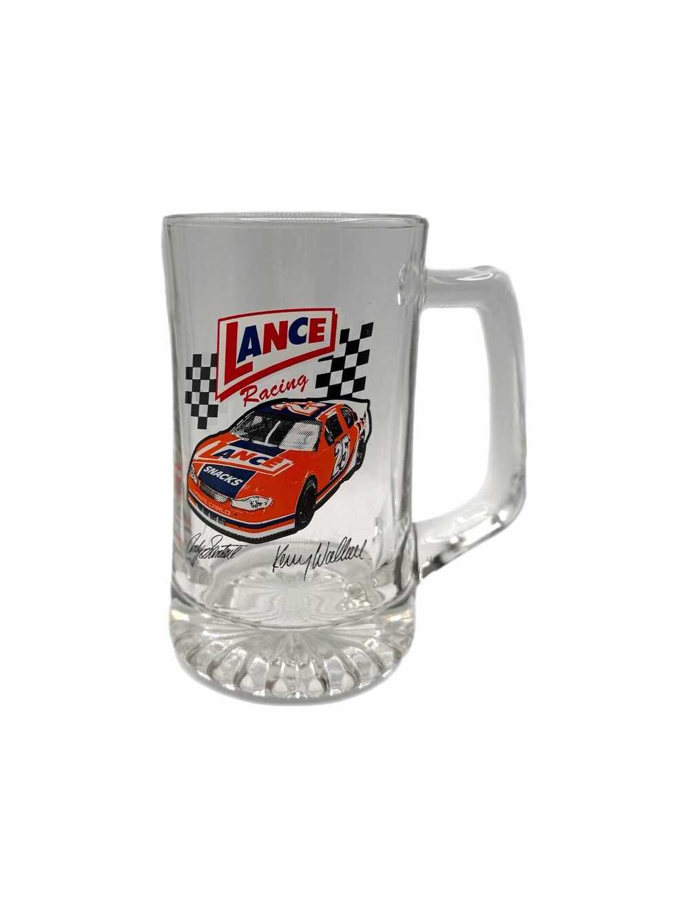 Vintage Lance Racing Collectors Edition Glass Beer Stein #25 Kenny Wallace